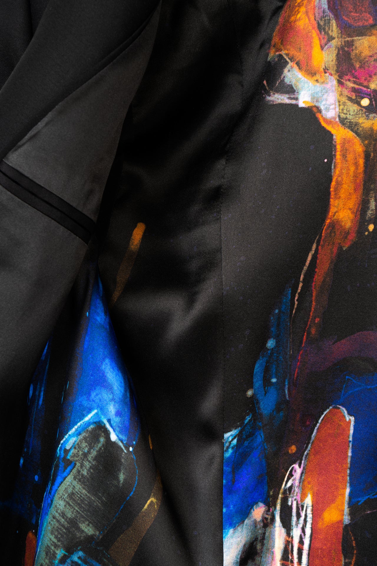 Limited Edition Blazer with Original Art Print Lining